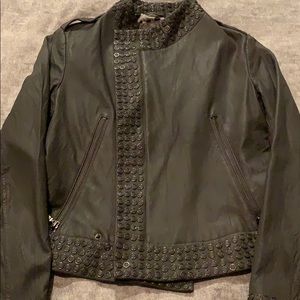 Leather studded jacket by Kenna / T